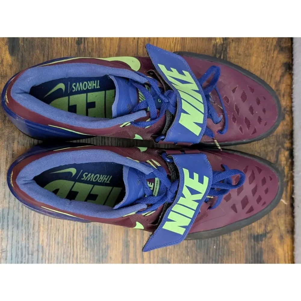 Nike Zoom Rotational 6 Bordeaux Throwing Shoes 685131-600 Men’s Size 12 EUC